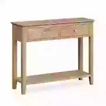 Scandi Style Oak Console Table